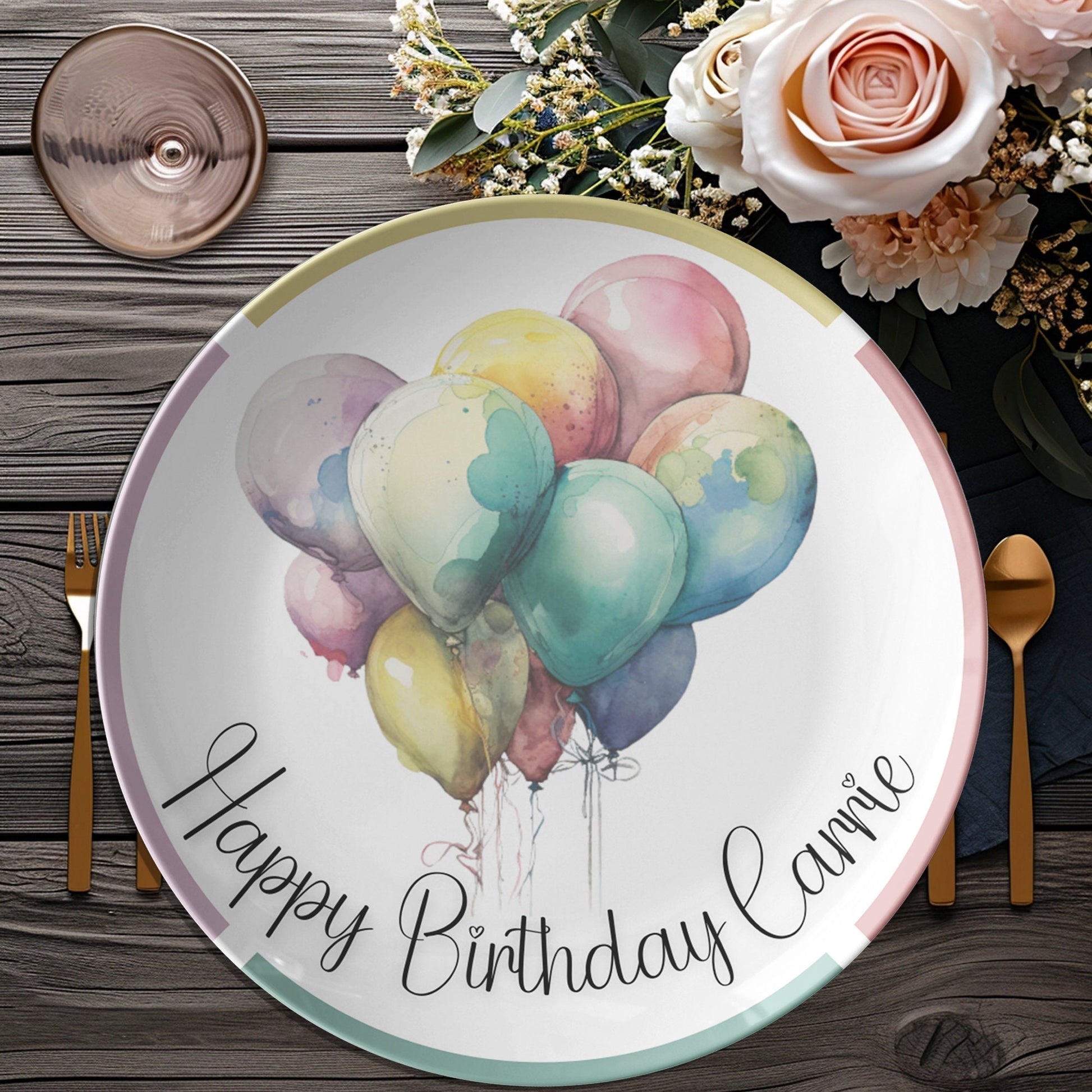 Charming Birthday Plates, Thoughtful Gift for Celebrations, Microwave Safe Tableware