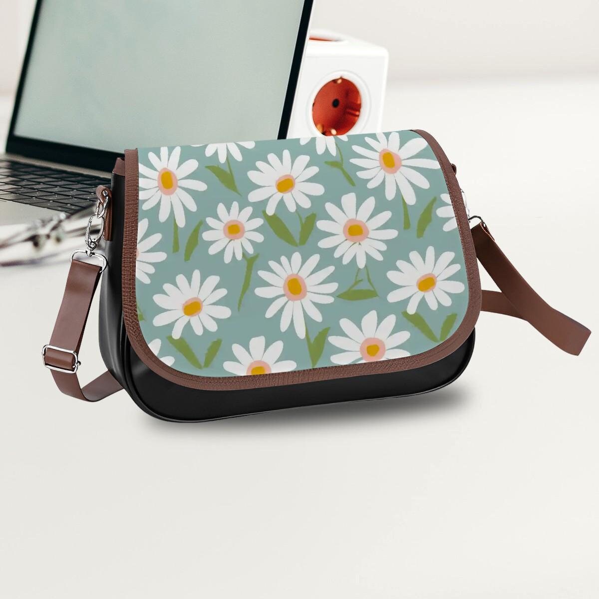 Trendy Floral Daisy Crossbody Handbag, Perfect Gift Idea for Women
