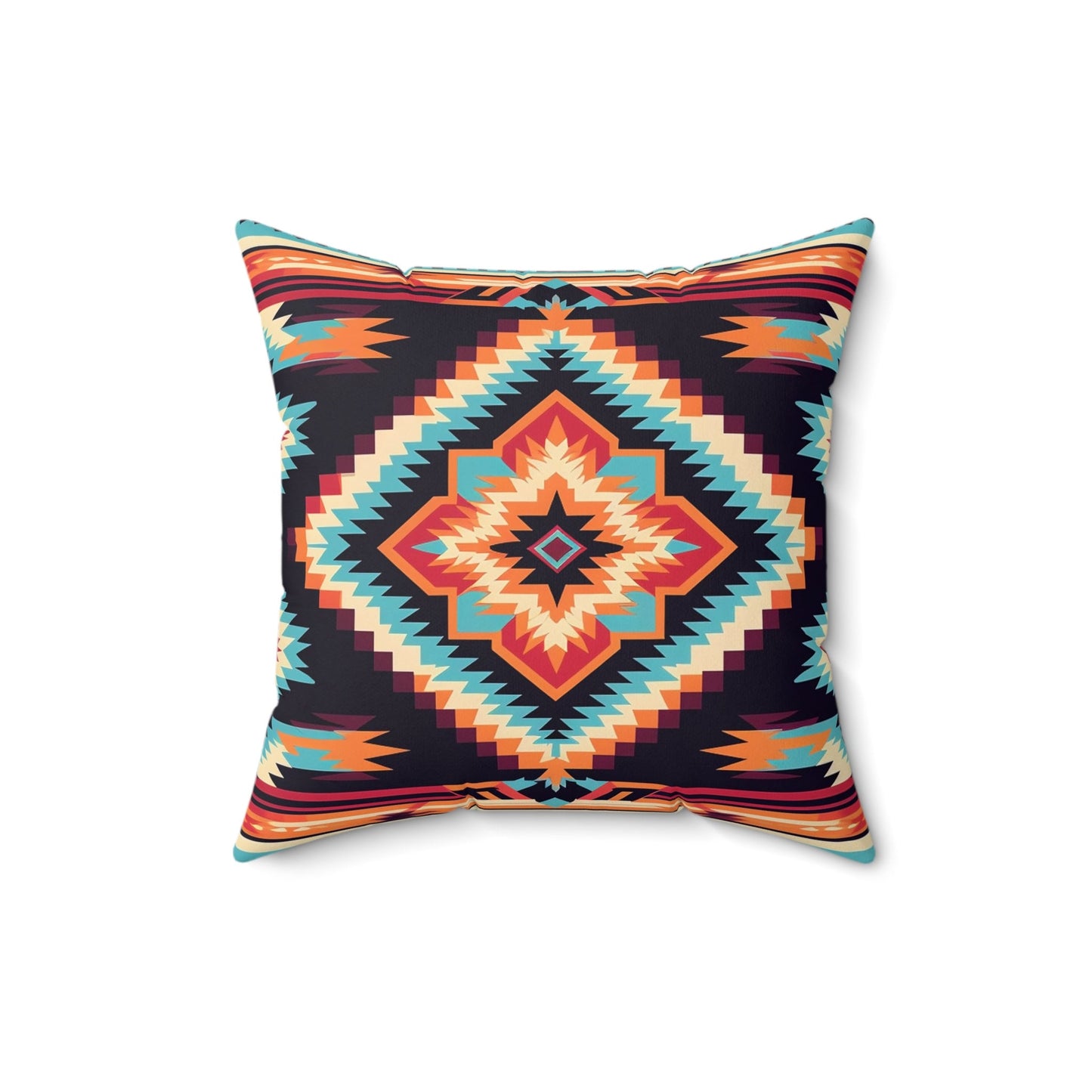 Southwestern Aztec Throw Pillow: Bohemian Home Decor Accent