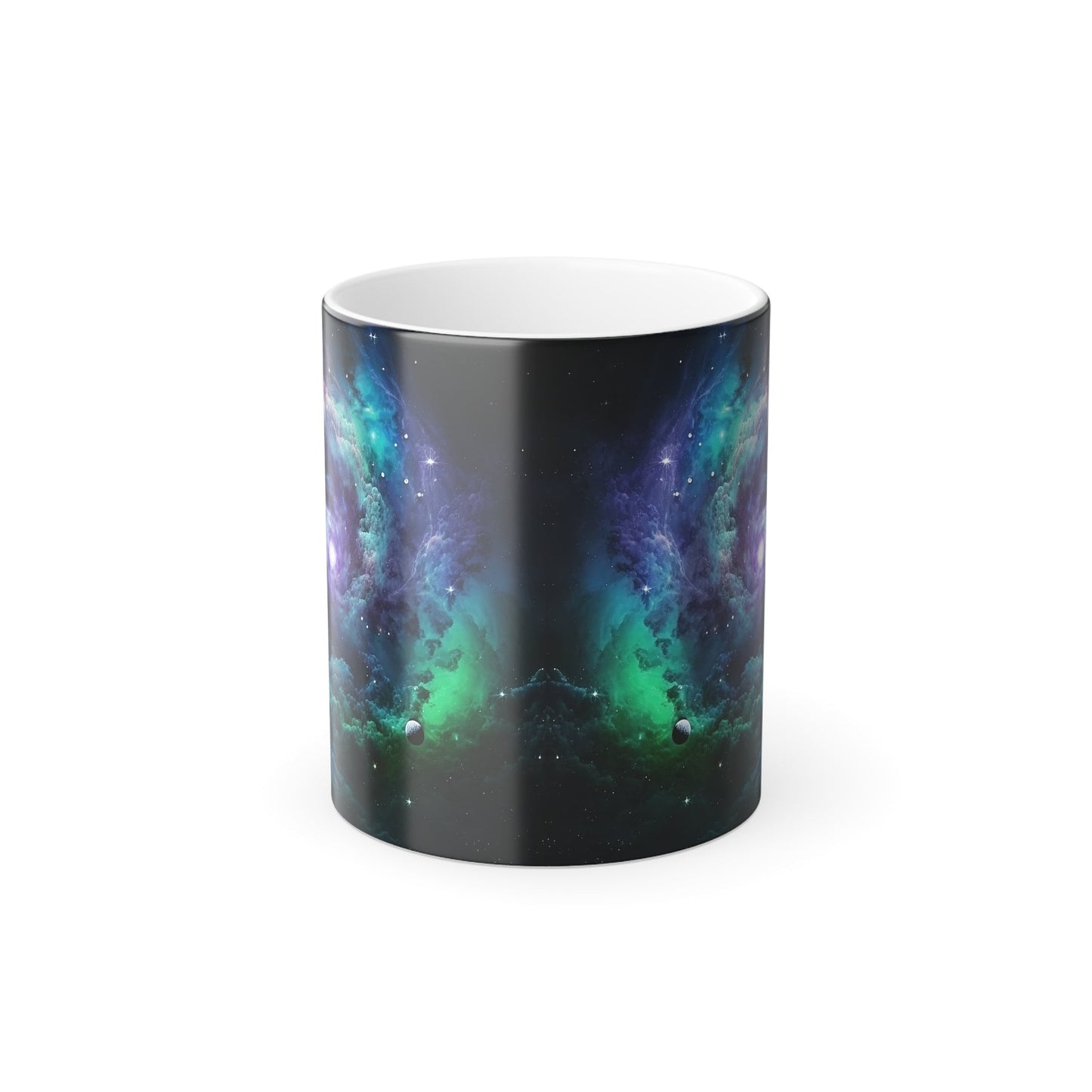 Color-Changing Galaxy Mug, 11oz Ceramic with Heat-Reactive Design