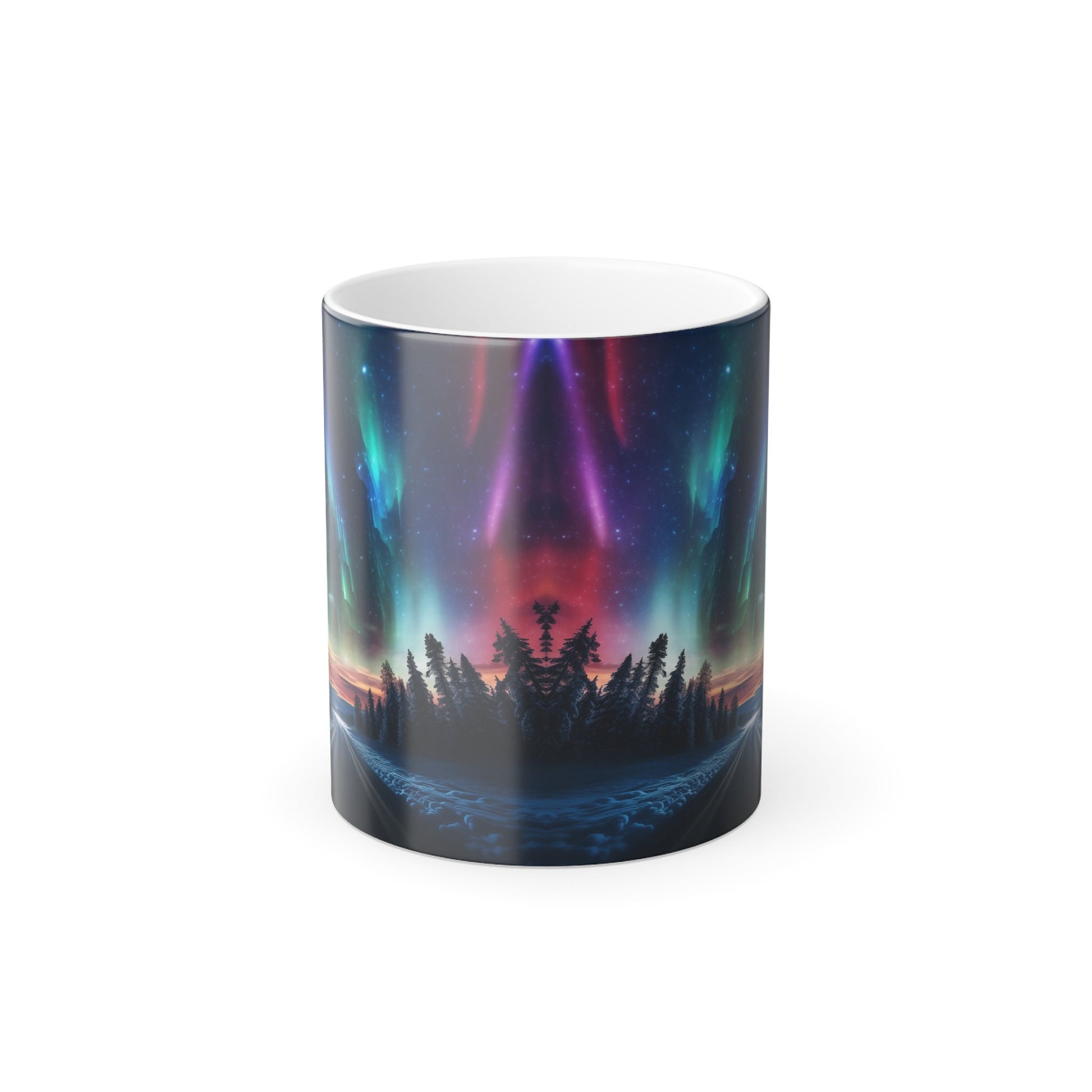 Northern Lights Mug, Color Changing Mug, 11 oz. Mug, Aurora Coffee Cup, Magic Coffee Cup, Magic Mug, Host Gift