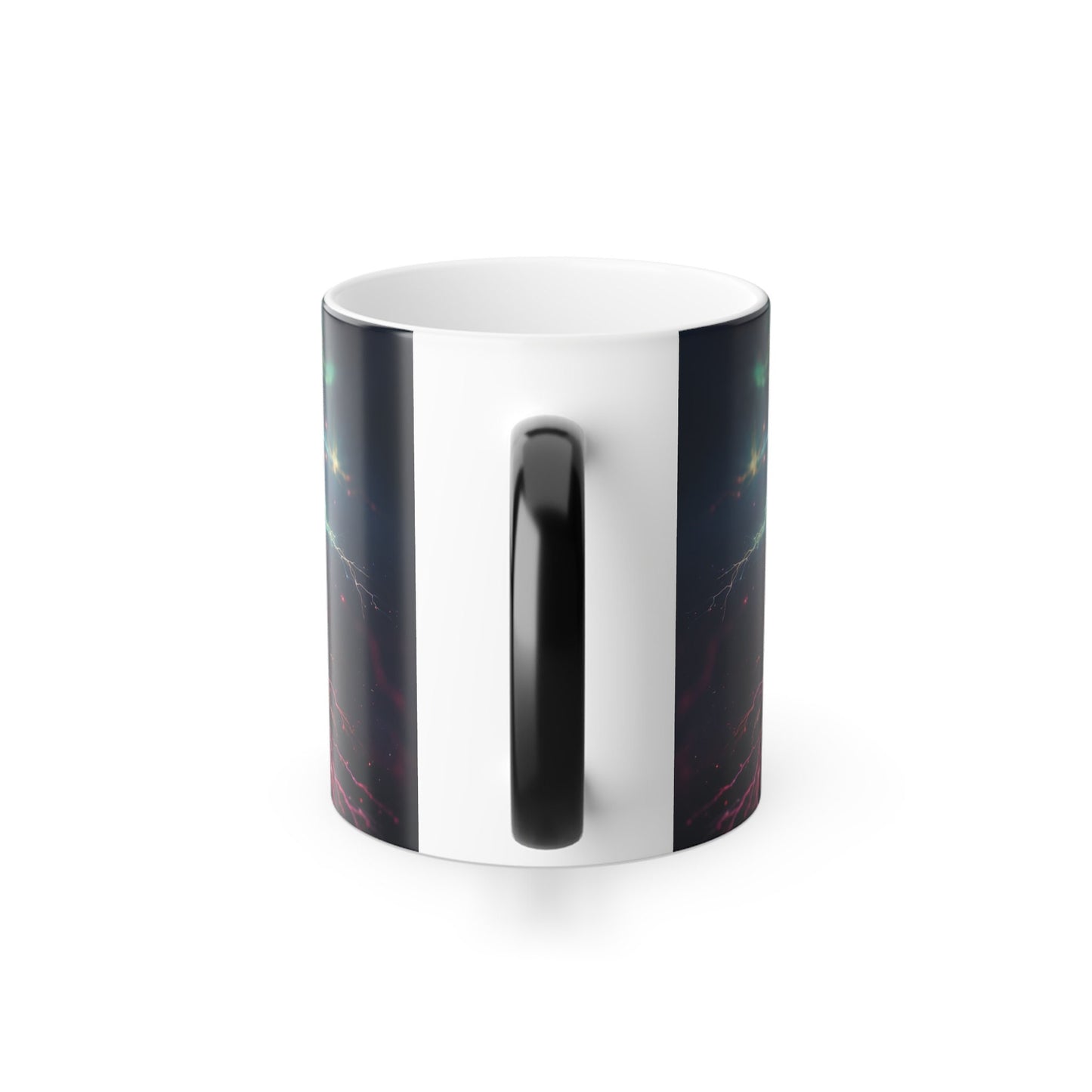 Mesmerizing Heat-Reactive Lightning Mug: Color-Changing Ceramic Coffee Cup for Unique Gifting (11oz)