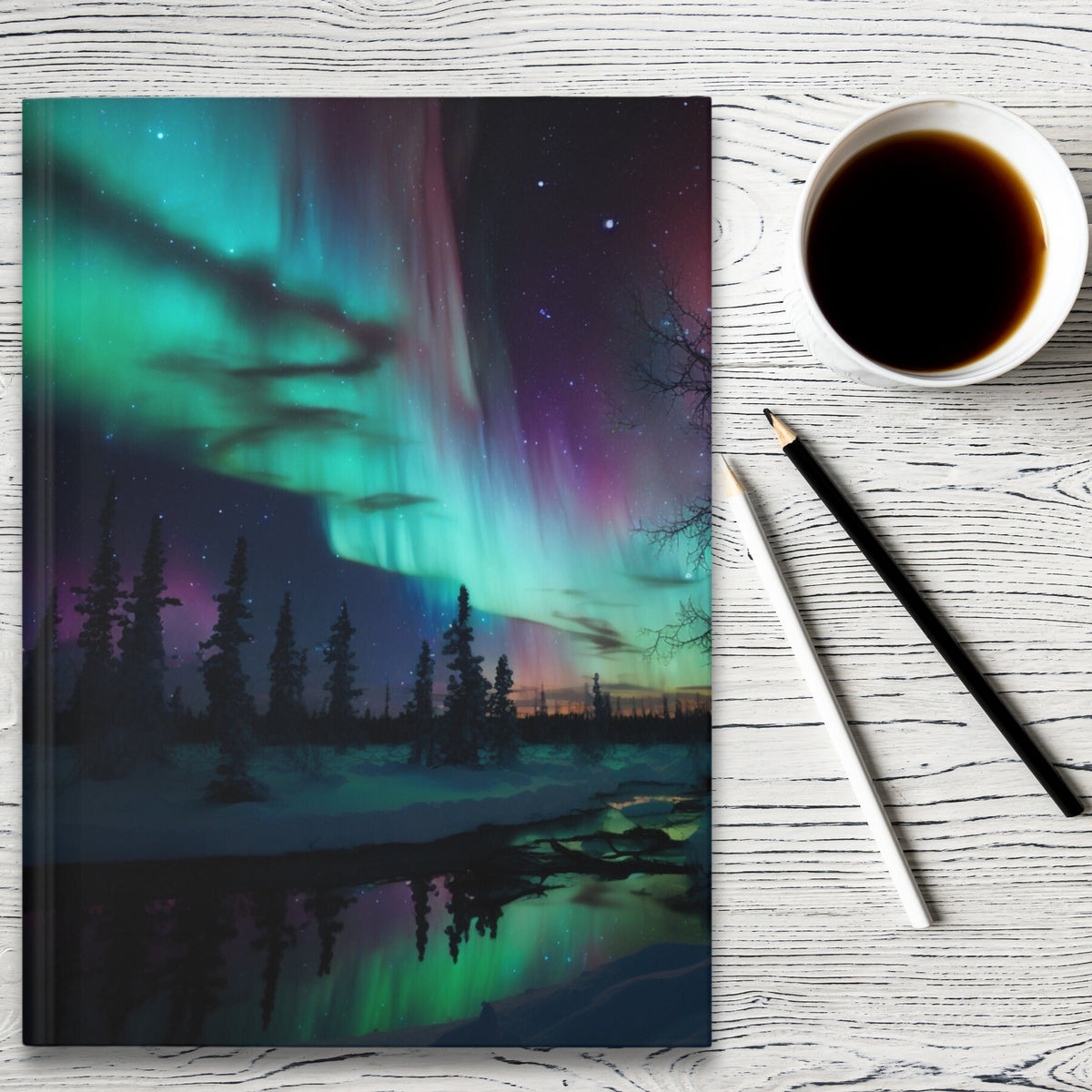 Aurora Borealis Inspired Journal: Northern Lights Diary for Creative Expression and Artistic Inspiration