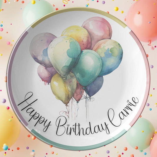 Happy Birthday Plates, Cute Birthday Plate, Gift Giving Idea, Bestfriend Gift Idea, Thoughtful Gift Idea
