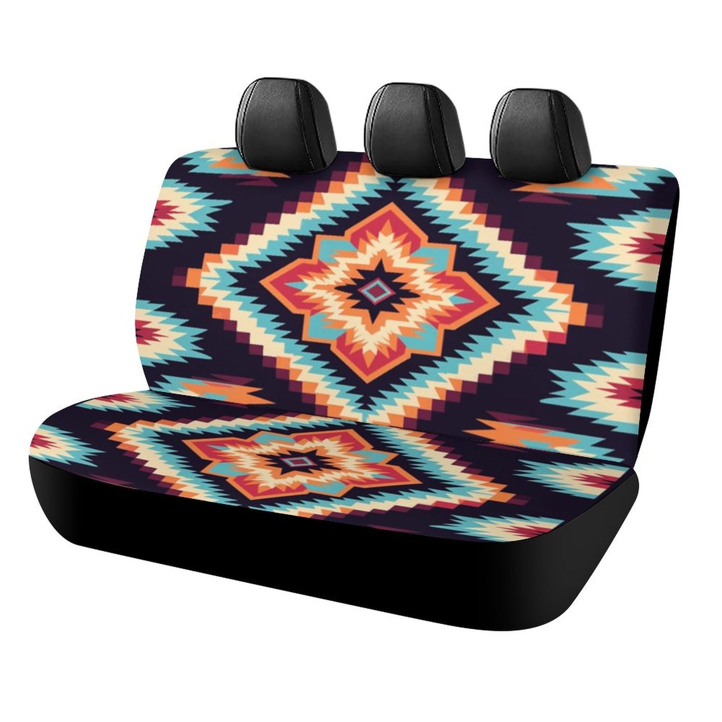 Southwestern Native Car Seat Cover: Western-Inspired Automobile Accessory for Back Protection
