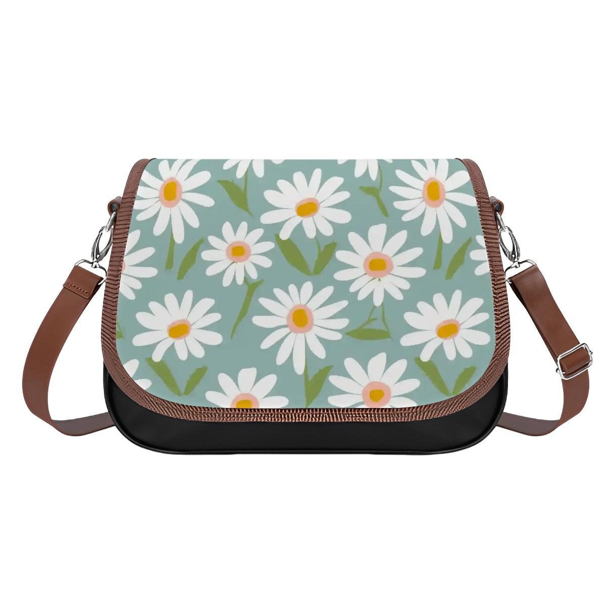 Trendy Floral Daisy Crossbody Handbag, Perfect Gift Idea for Women