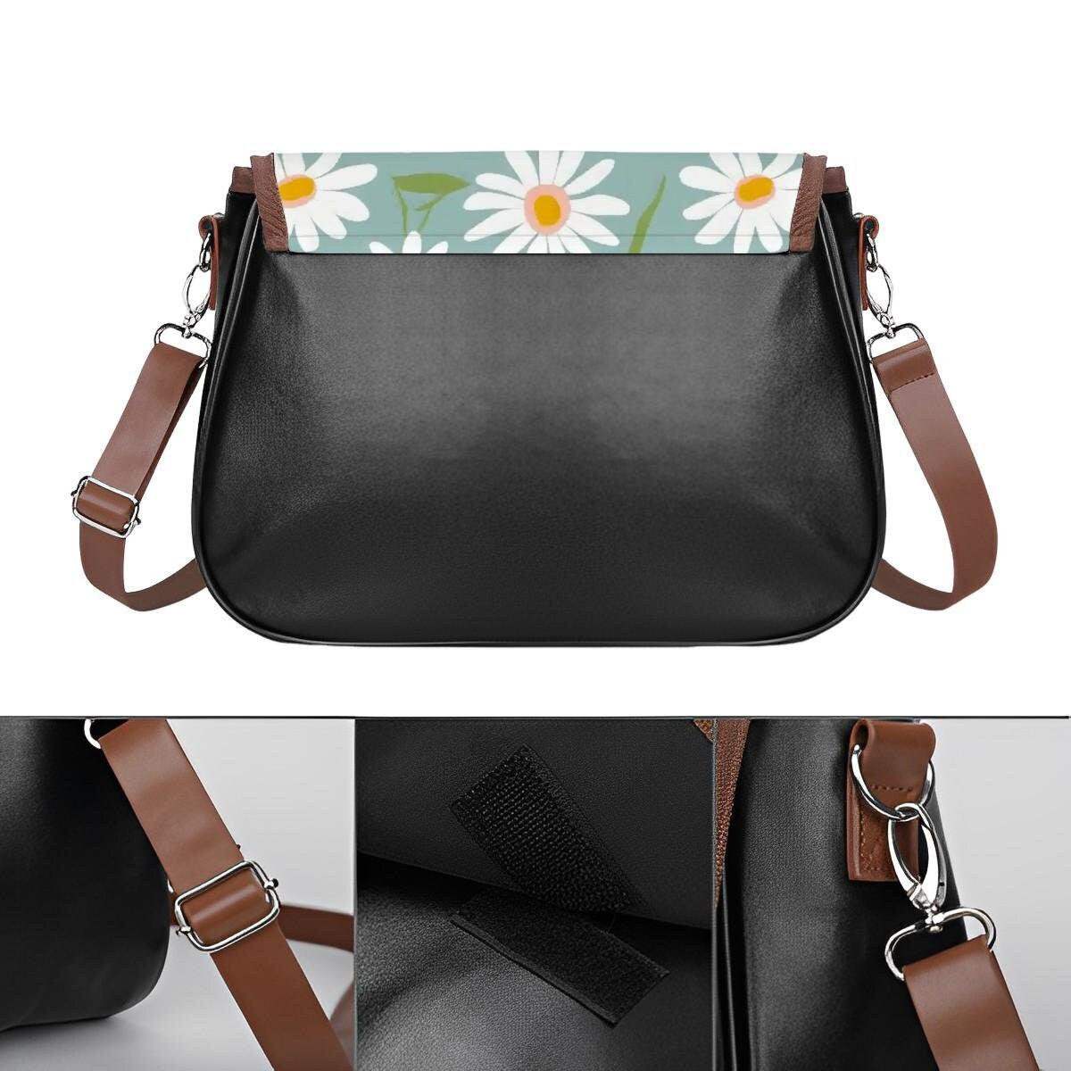 Trendy Floral Daisy Crossbody Handbag, Perfect Gift Idea for Women