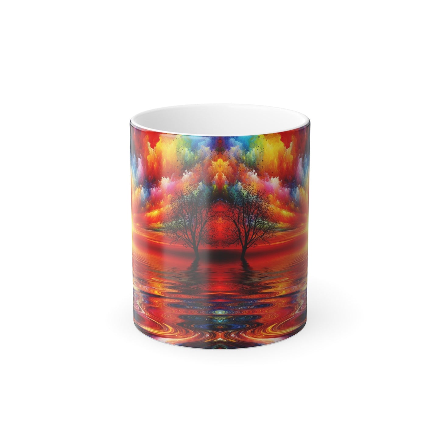 Color-Changing Sunset Coffee Mug: Heat Reactive Ceramic Mug