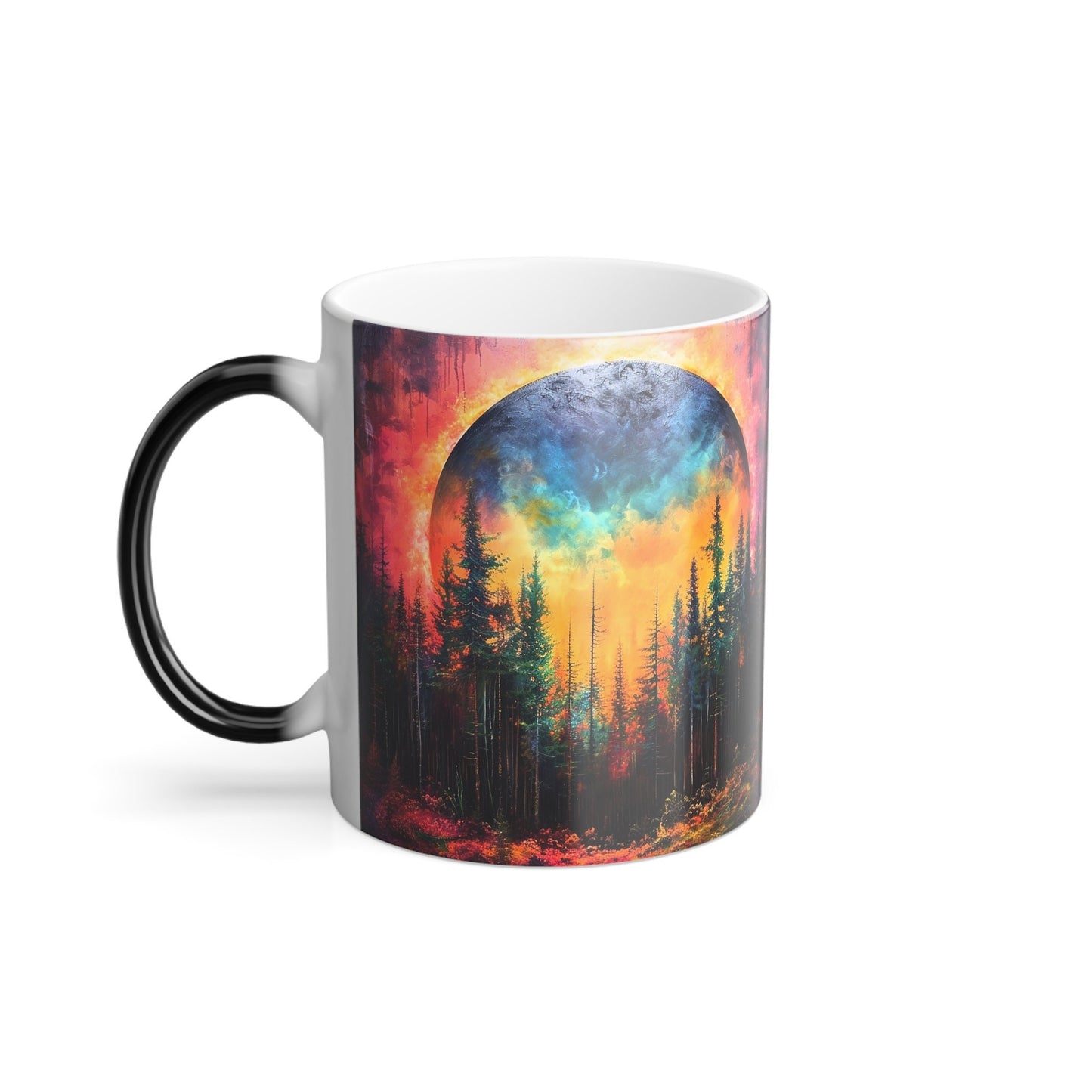 Celestial Color-Changing Moon Mug: Magical Ceramic Cup for Enchanting Coffee Experiences