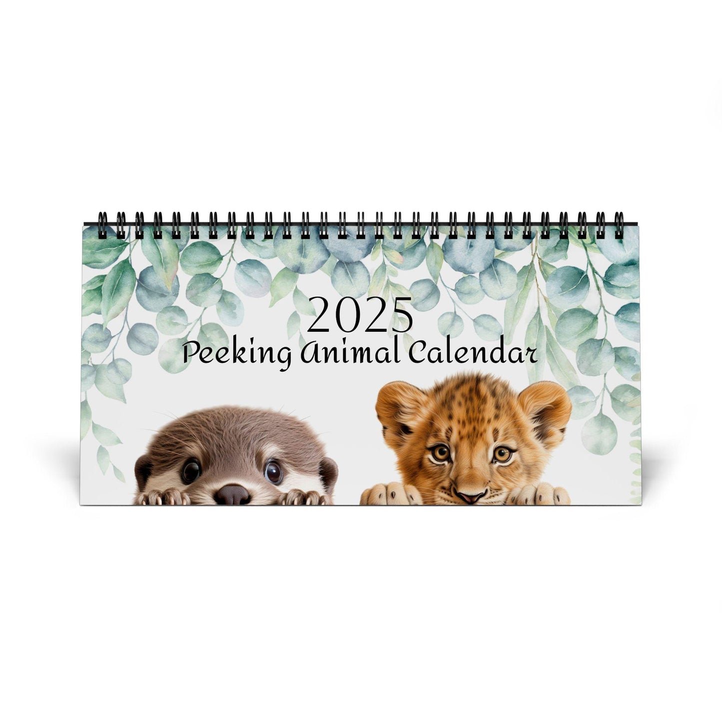 Adorable Animal Desk Calendar 2025 - Cute Office Decor Year Planner