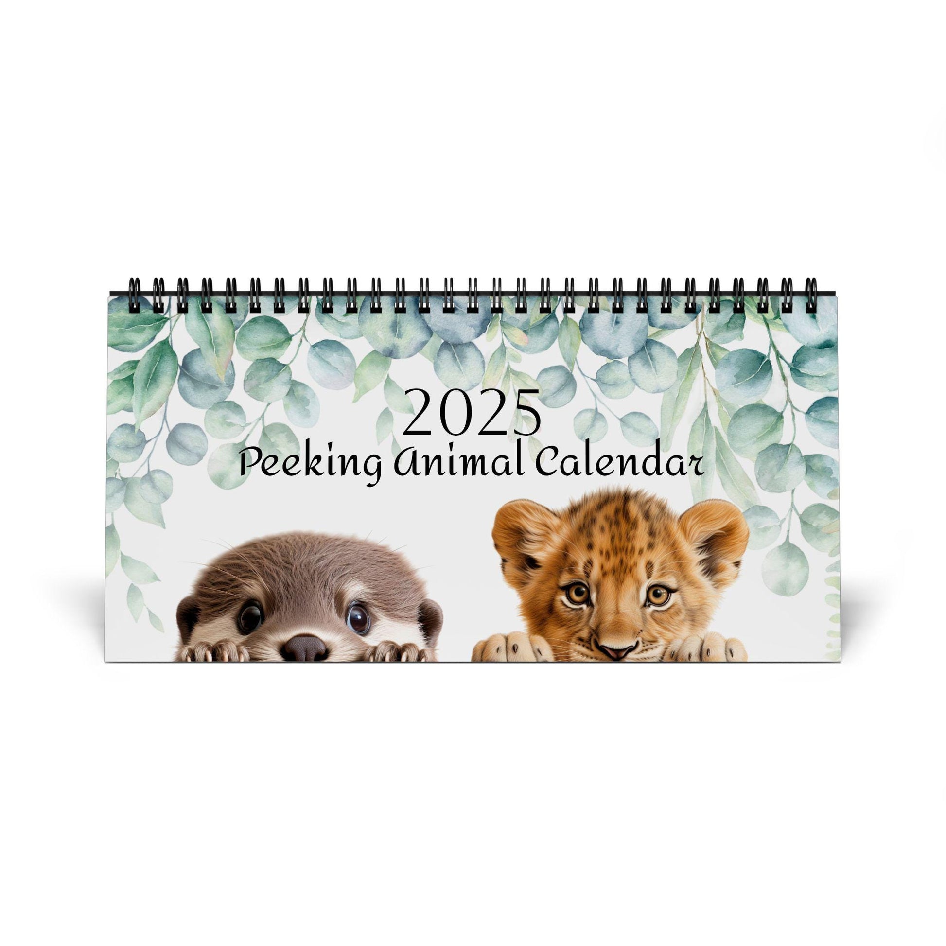 Adorable Animal Desk Calendar 2025 - Cute Office Decor Year Planner
