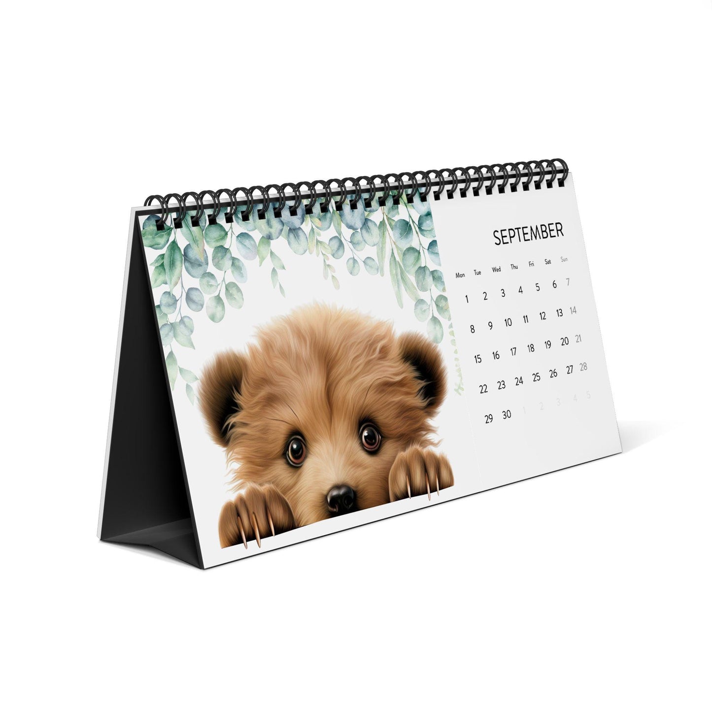 Adorable Animal Desk Calendar 2025 - Cute Office Decor Year Planner