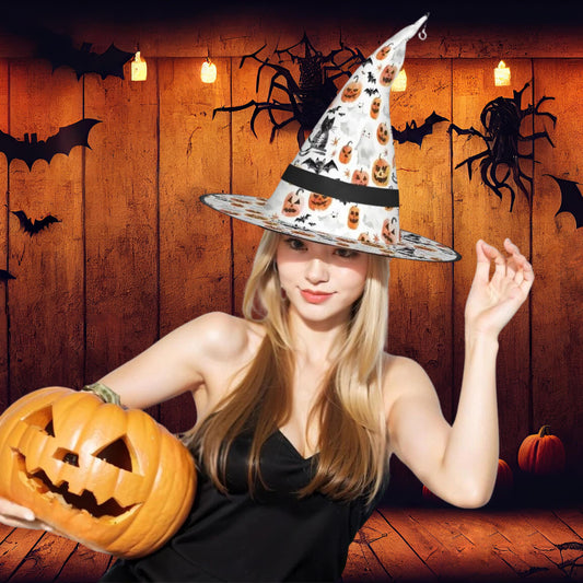 LED Halloween Witch Hat with Lights for Costume Parties and Decorations
