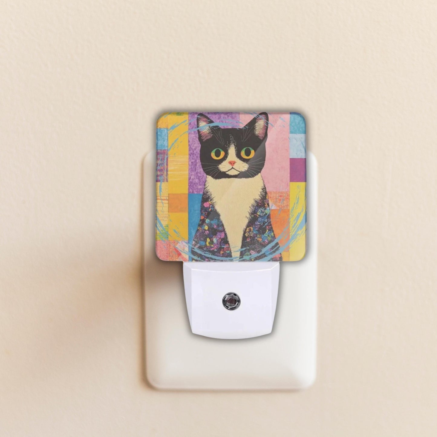 Decorative Nighttime Cat Night Light, Eco-Friendly ABS, 0.5W LED Sensor