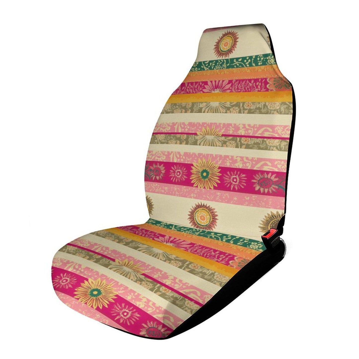 Bohemian Sunburst Car Seat Protector: Stylish Automotive Interior Accessory for Vehicle Comfort