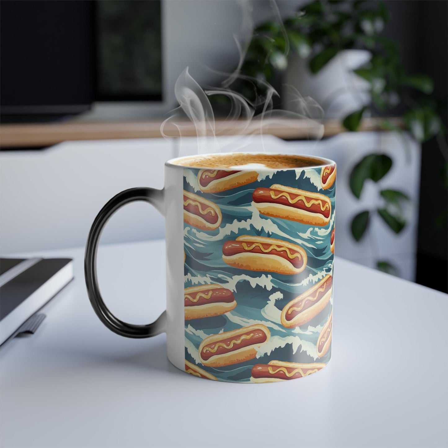 Color-Changing Hot Dog Mug: Quirky Drinkware for BBQ Fans, Sausage Lovers & Grilling Enthusiasts