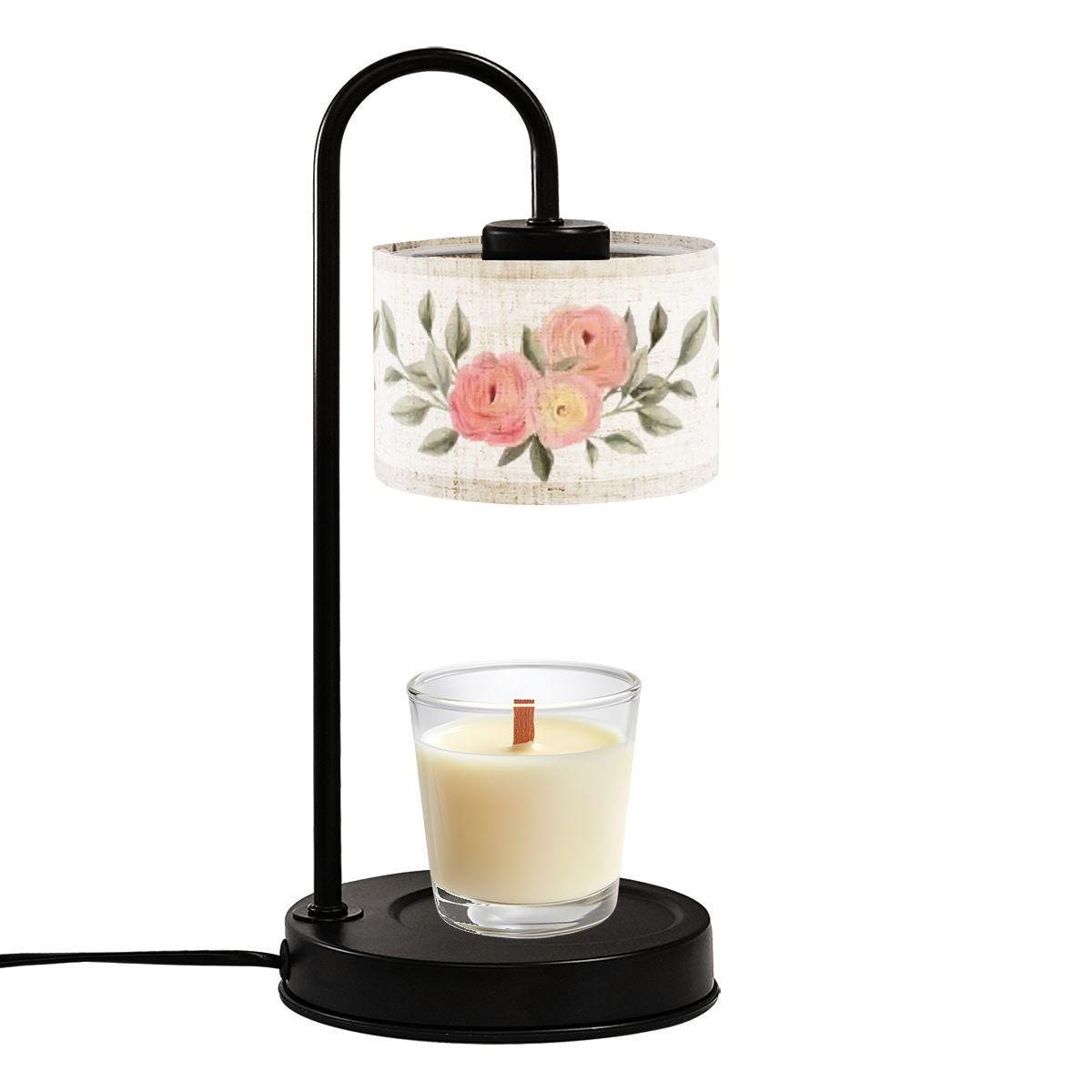Floral Electric Candle Warmer: Decorative Fragrance Melter for Home Ambiance & Aromatherapy