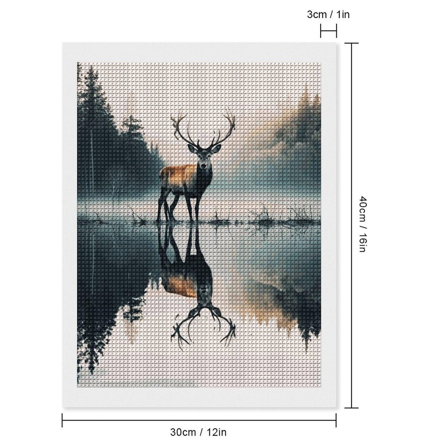 Deer Diamond Art Painting Kit: DIY Mosaic Craft, Home Decor