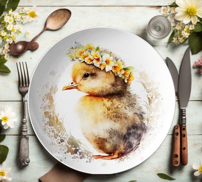 Easter Chick Dinner Plates: Festive Spring Tableware for Holiday Celebrations & Gift Ideas
