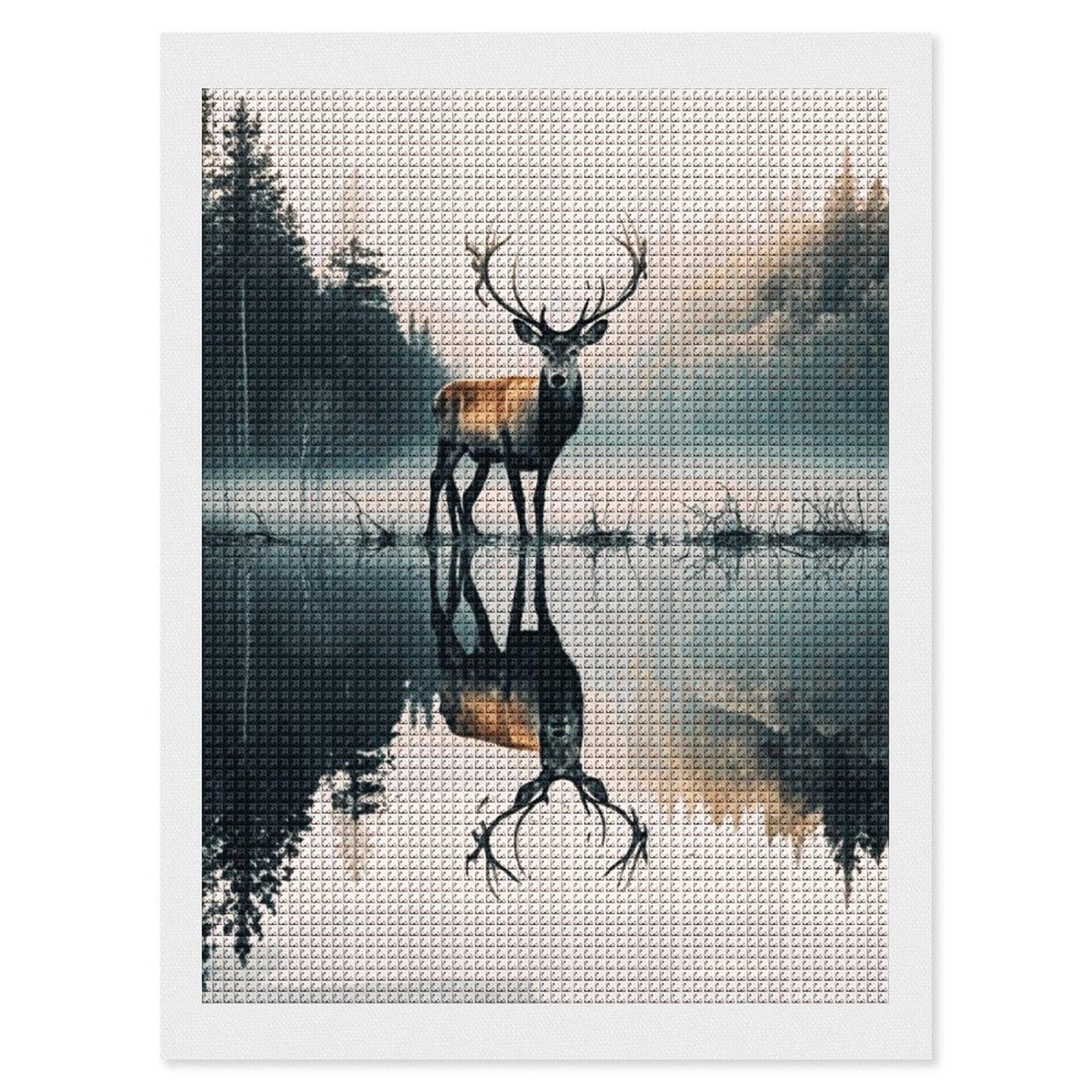 Deer Diamond Art Painting Kit: DIY Mosaic Craft, Home Decor