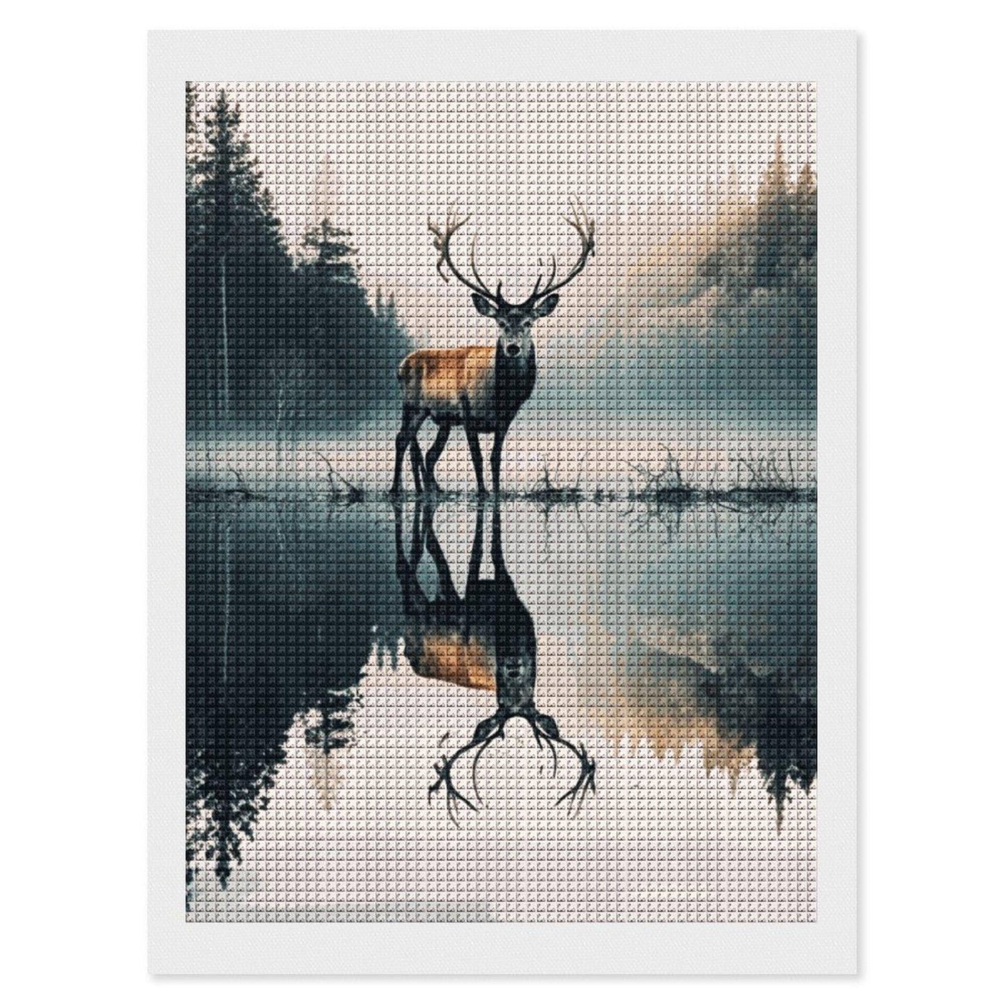 Deer Diamond Art Painting Kit: DIY Mosaic Craft, Home Decor