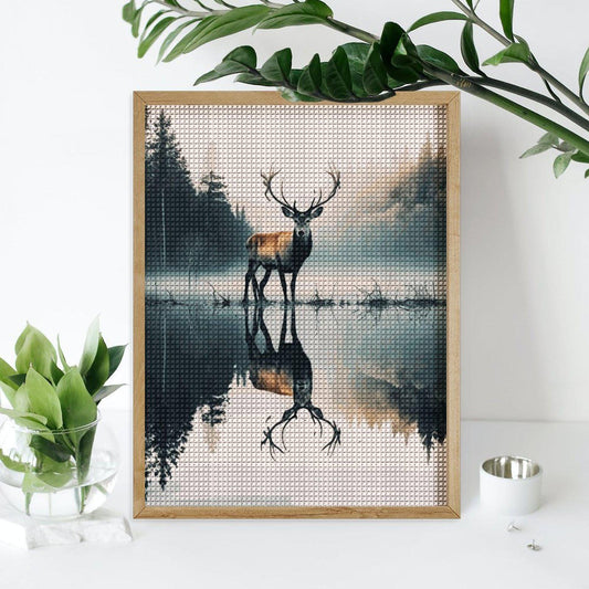Deer Diamond Art Painting Kit: DIY Mosaic Craft, Home Decor