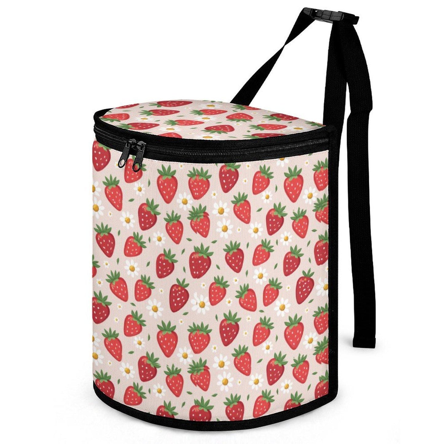 Strawberry Car Trash Can: Vehicle Organizer for Tidy Rides