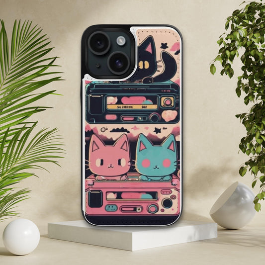 Vintage-Inspired iPhone 15 Wallet Case: Flip Cover Protection & Thoughtful Gift for Smartphone Lovers