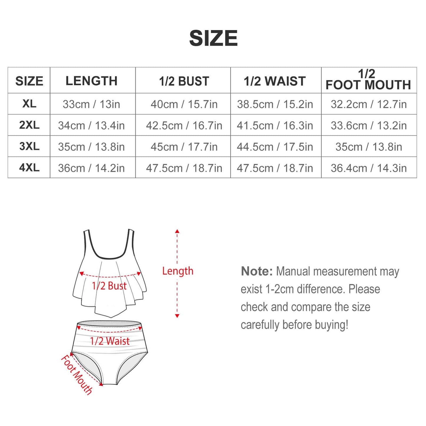 Floral Plus Size Two-Piece Tankini Swimsuit - Comfortable Beach & Pool Wear for Women