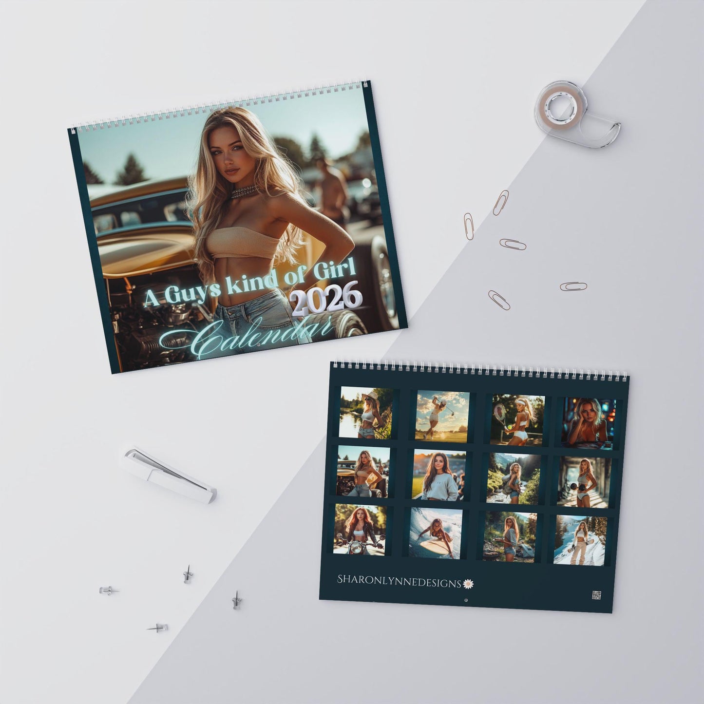 Inspirational Women 2026 Wall Calendar: Chic Home Office Decor