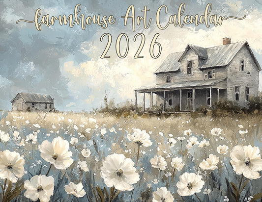 2026 Rustic Farmhouse Wall Calendar - Country Barn Themed Planner for Home Organization