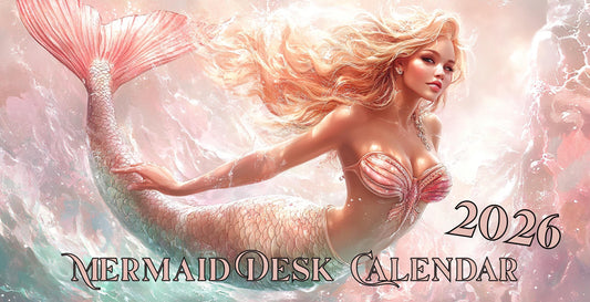 2026 Mermaid Desktop Calendar: Ocean Fantasy Yearly Planner & Monthly Organizer for Beach Lovers