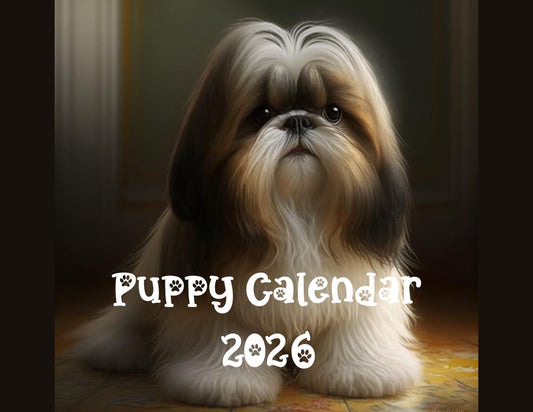 2026 Puppy Wall Calendar: Adorable Dog Lover Gift