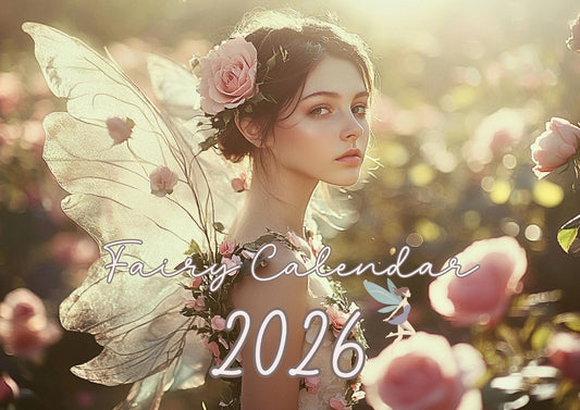 Enchanting Fairy-Themed Monthly Wall Calendar: Inspirational Planner & Nature Art Decor Gift