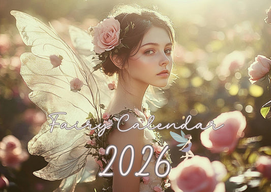 Enchanting Fairy-Themed Monthly Wall Calendar: Inspirational Planner & Nature Art Decor Gift