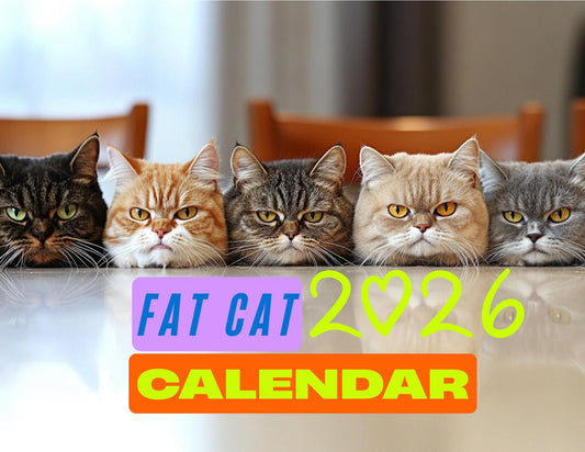 Fat Cat Wall Calendar 2026: Kitten Planner