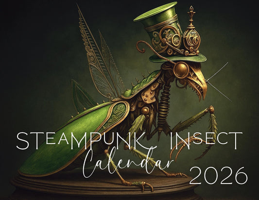 Vintage-Inspired Steampunk Wall Calendar 2026: Unique Industrial Decor Gift for Home or Office