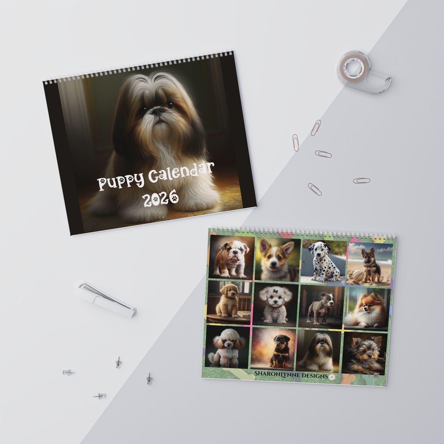 2026 Puppy Wall Calendar: Adorable Dog Lover Gift