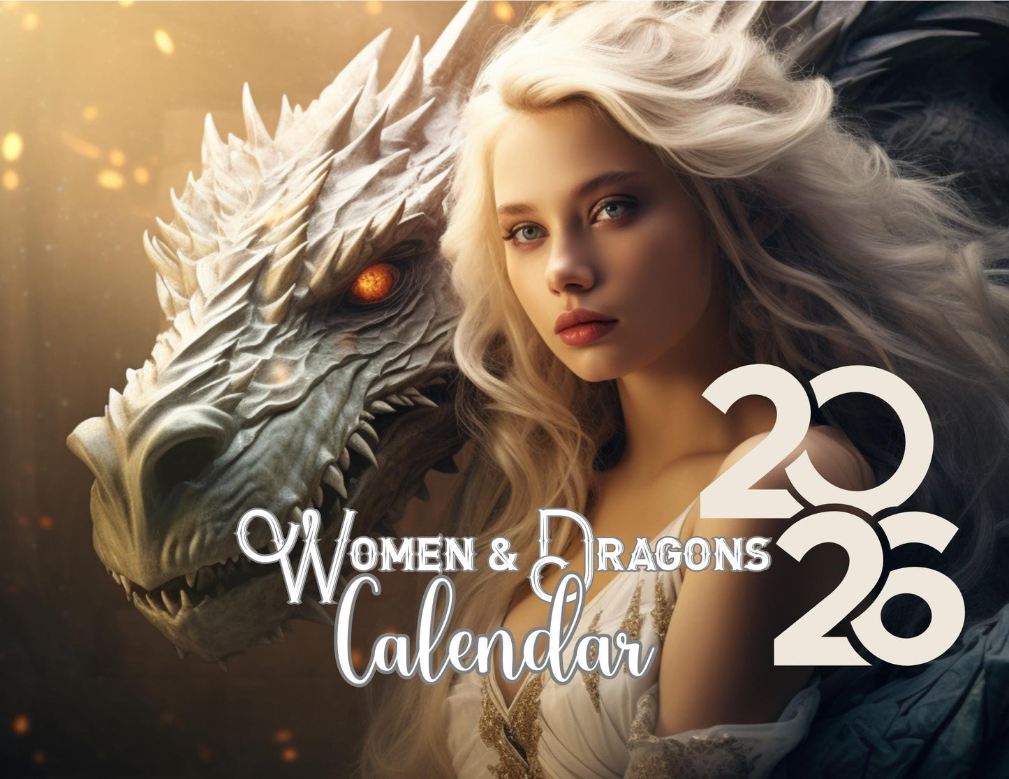 2026 Dragon Fantasy Wall Calendar: Unique Home Decor, Planner & Gift for Mythical Art Lovers