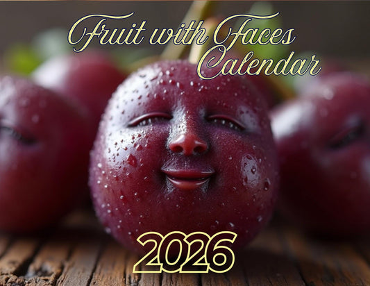 Playful Fruit Wall Calendar: Vibrant Home Office Decor