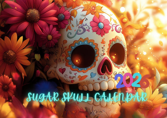 2026 Skull Wall Calendar: Monthly Planner, Unique Art Decor Gift for Home & Office