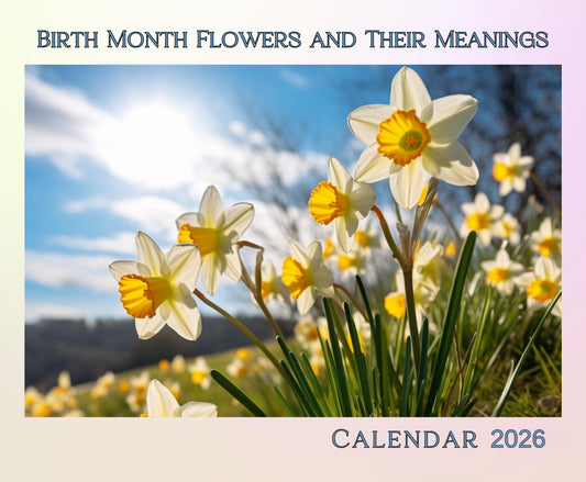 Botanical Wall Calendar: Monthly Floral Planner for Home & Office Decor, Seasonal Flower Art