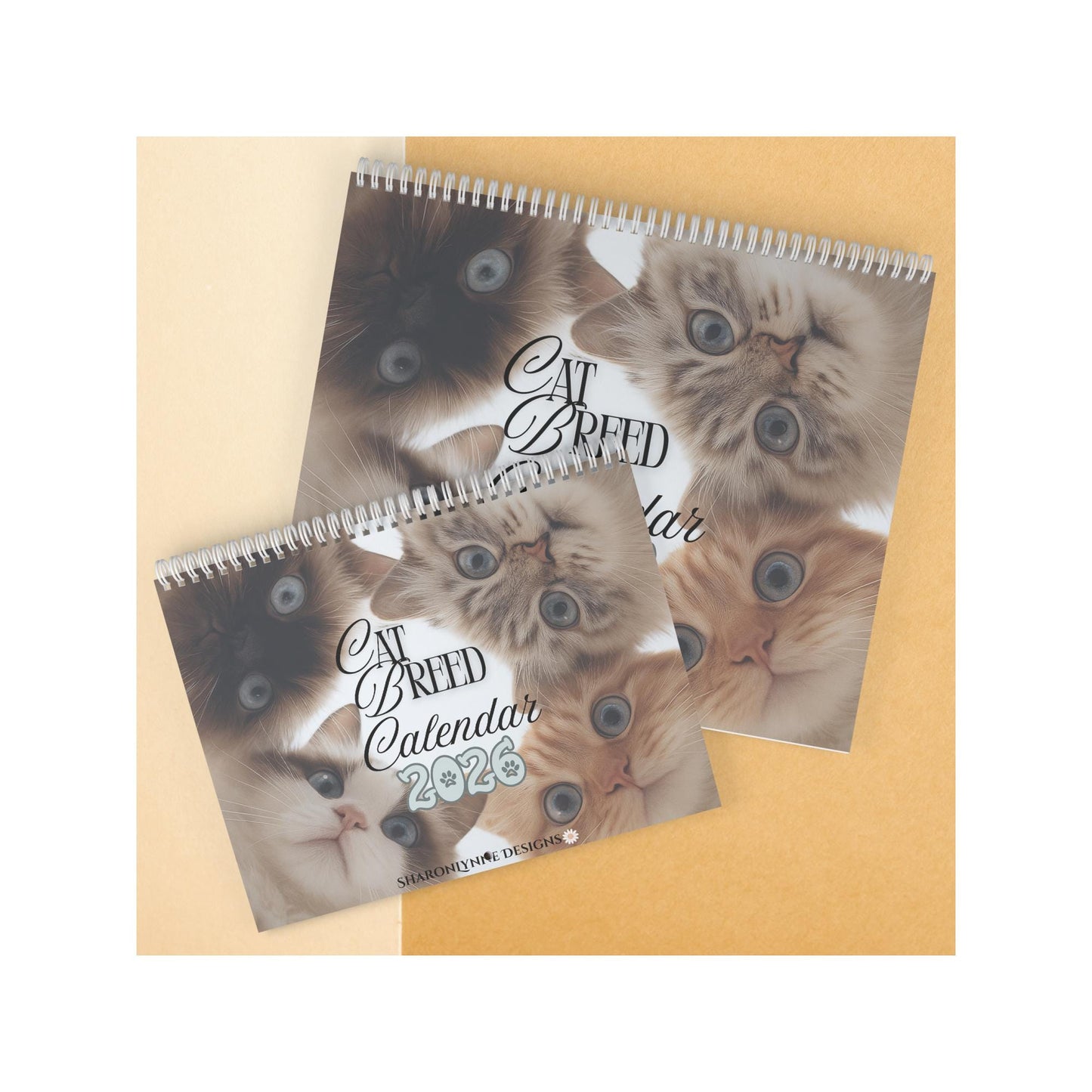 2026 Cat Breed Wall Calendar: Home Decor for Feline Enthusiasts & Pet Owners