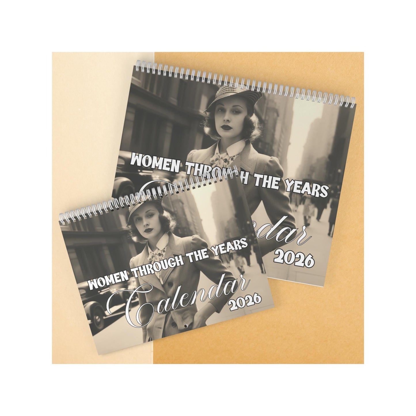 Women's Nostalgic Timeline Calendar 2026: Celebrate Decades of Fashion and Culture