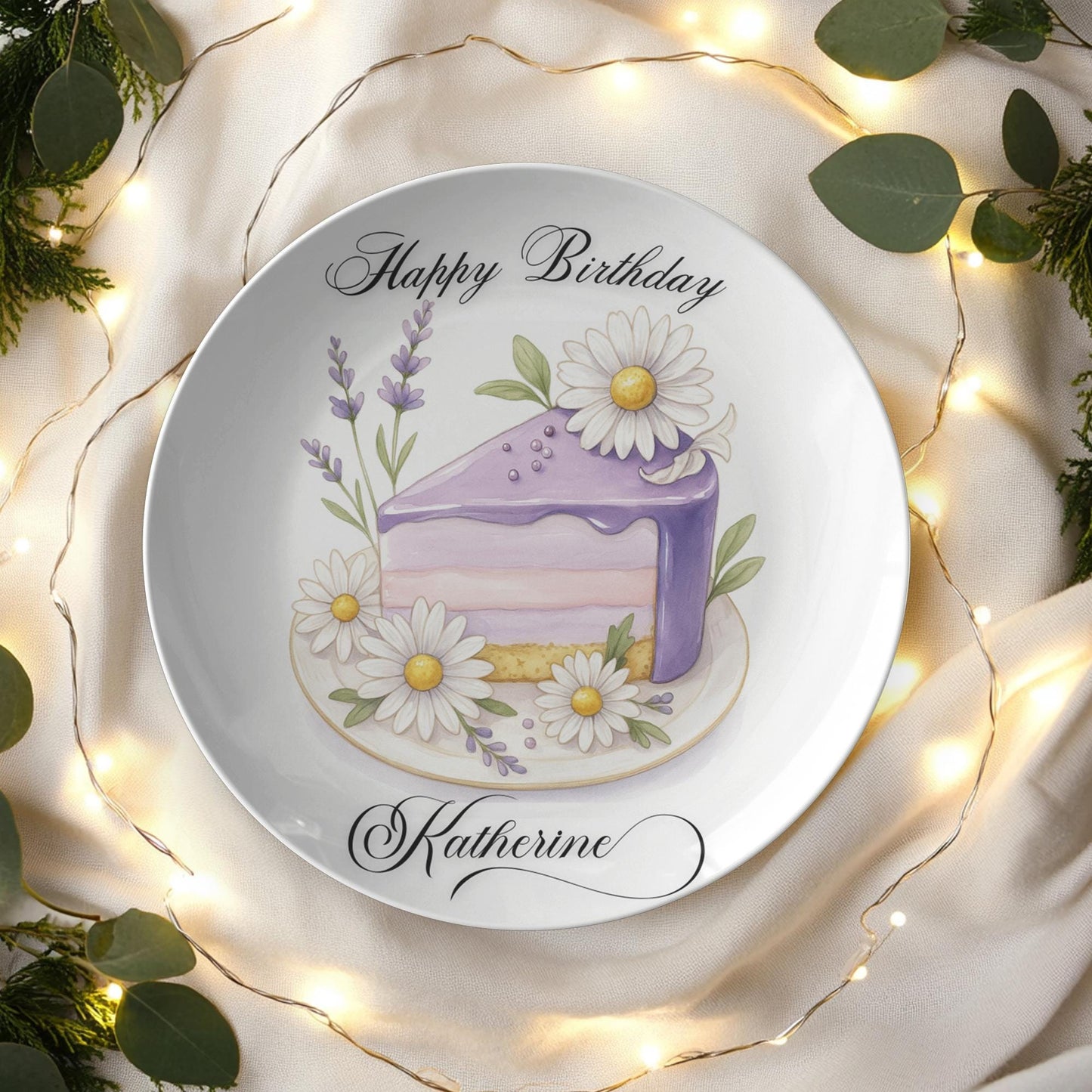 Personalized Birthday Celebration Plate - Customizable Keepsake Dinnerware for Occasions