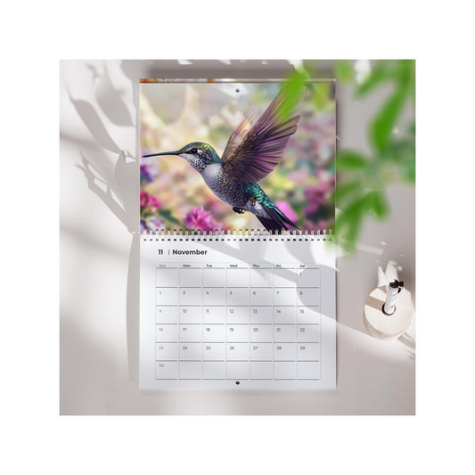 2026 Hummingbird Wall Calendar: Vibrant Monthly Planner with Colorful Bird Photography