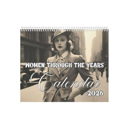 Women's Nostalgic Timeline Calendar 2026: Celebrate Decades of Fashion and Culture