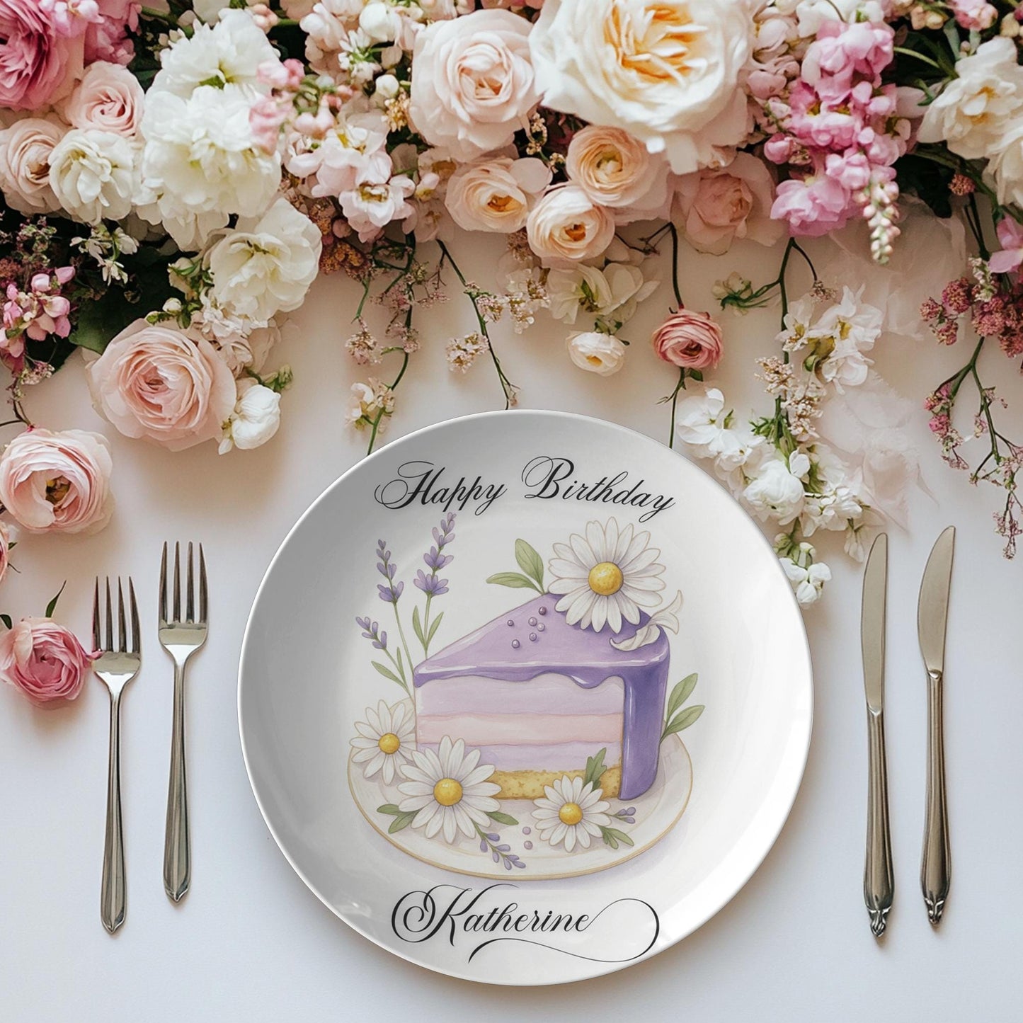 Personalized Birthday Celebration Plate - Customizable Keepsake Dinnerware for Occasions