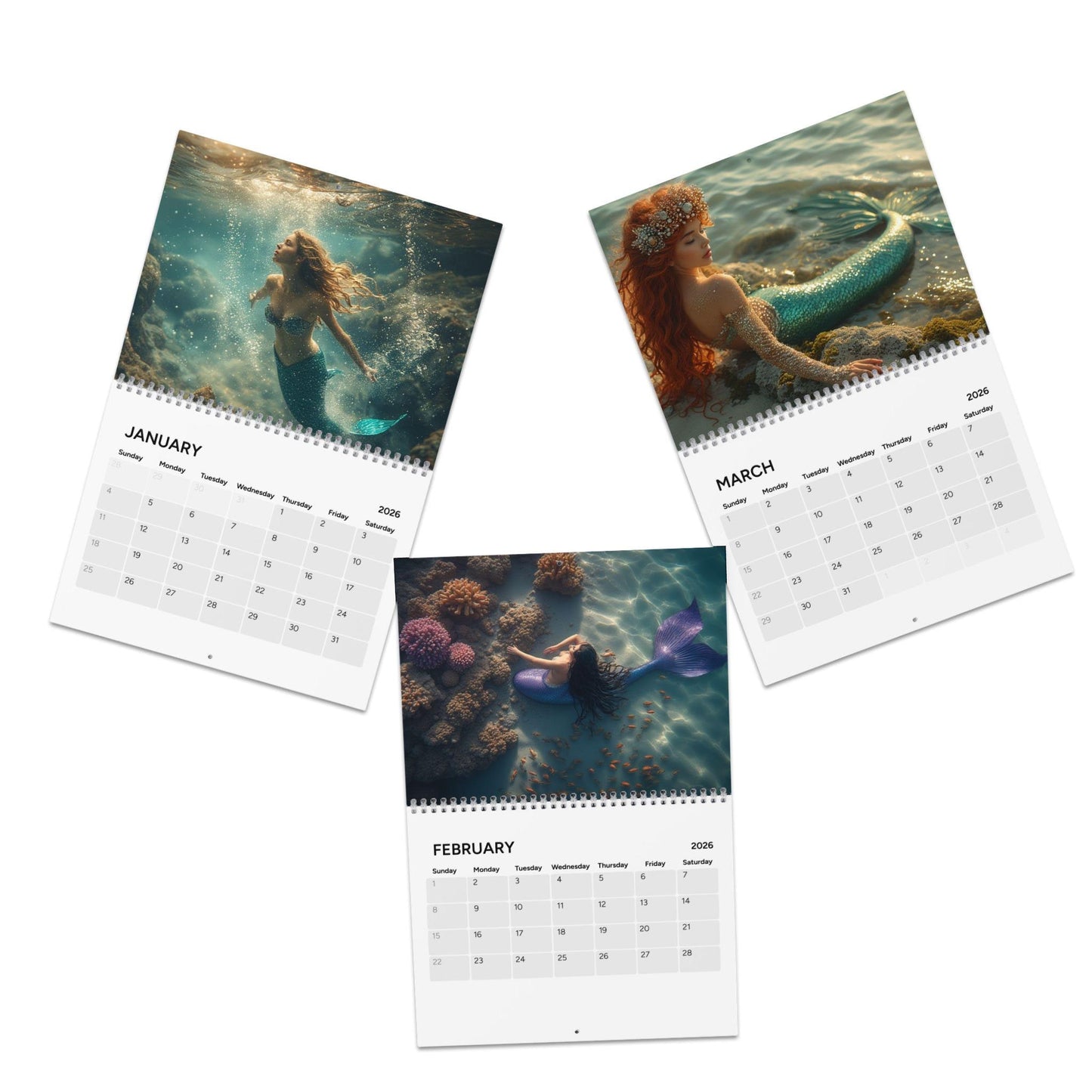 Enchant Your Days with Mermaid Magic in 2026 - Fantasy Art Calendar