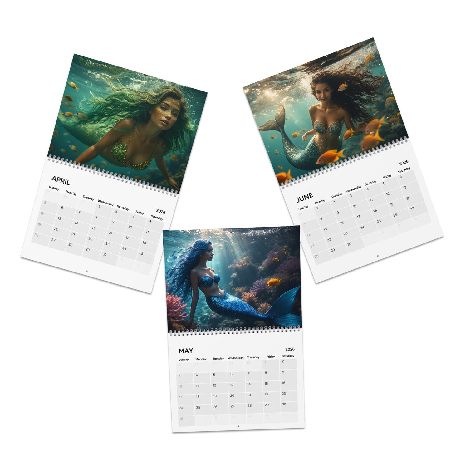 Enchant Your Days with Mermaid Magic in 2026 - Fantasy Art Calendar